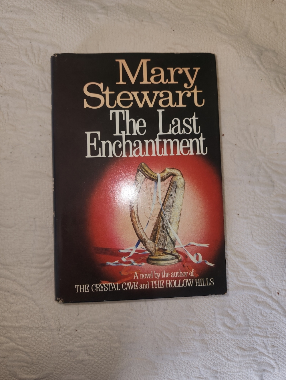 Mary Stewart "The Last Enchantment" Hardcover Book - Black & Red Cover